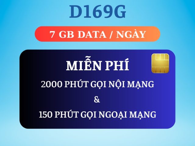 D169G : 169.000 đ/Tháng (đã bao gồm VAT)