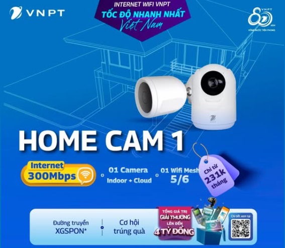 Combo Camera + Mesh WiFi VNPT – An ninh từ kết nối đến góc nhỏ