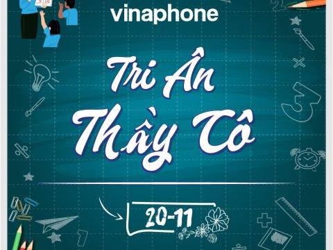VinaPhone tri ân 20/11: Gói cước dành cho nhà giáo và khách hàng thân thiết