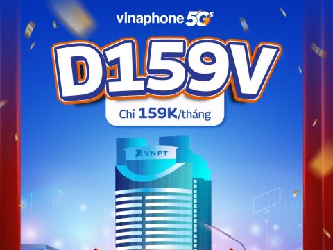 Gói cước D159V VinaPhone: Data 6gb/ngày, gọi thoại thả ga